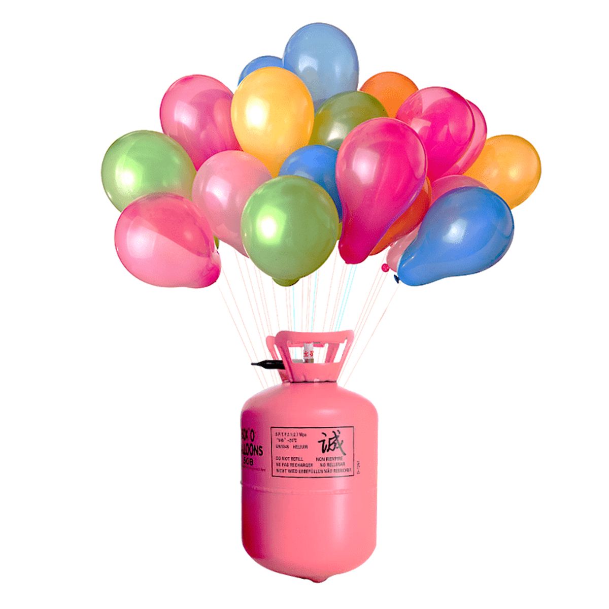 GENERICO - Gas helio para globos para 50 latex de 9"