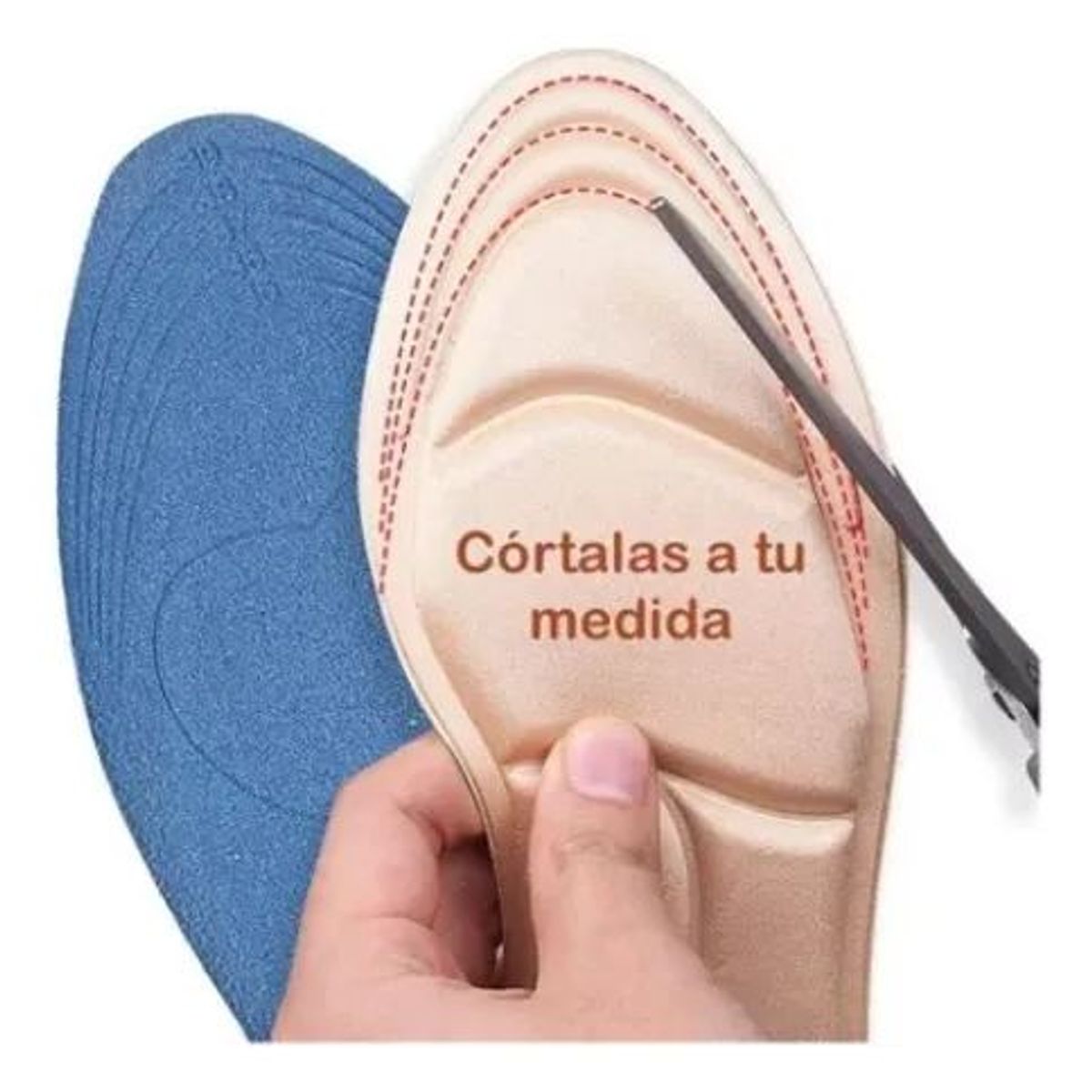 GENERICO - Plantillas Acolchadas para Calzado  Adaptables y Recortables