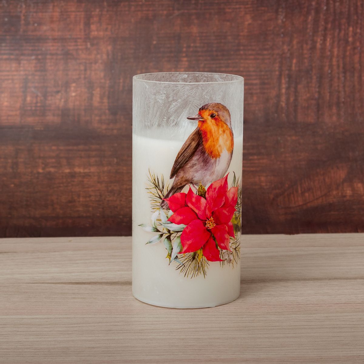 PANORAMA HOGAR - Vela LED Decorativa de Vidrio 15CM