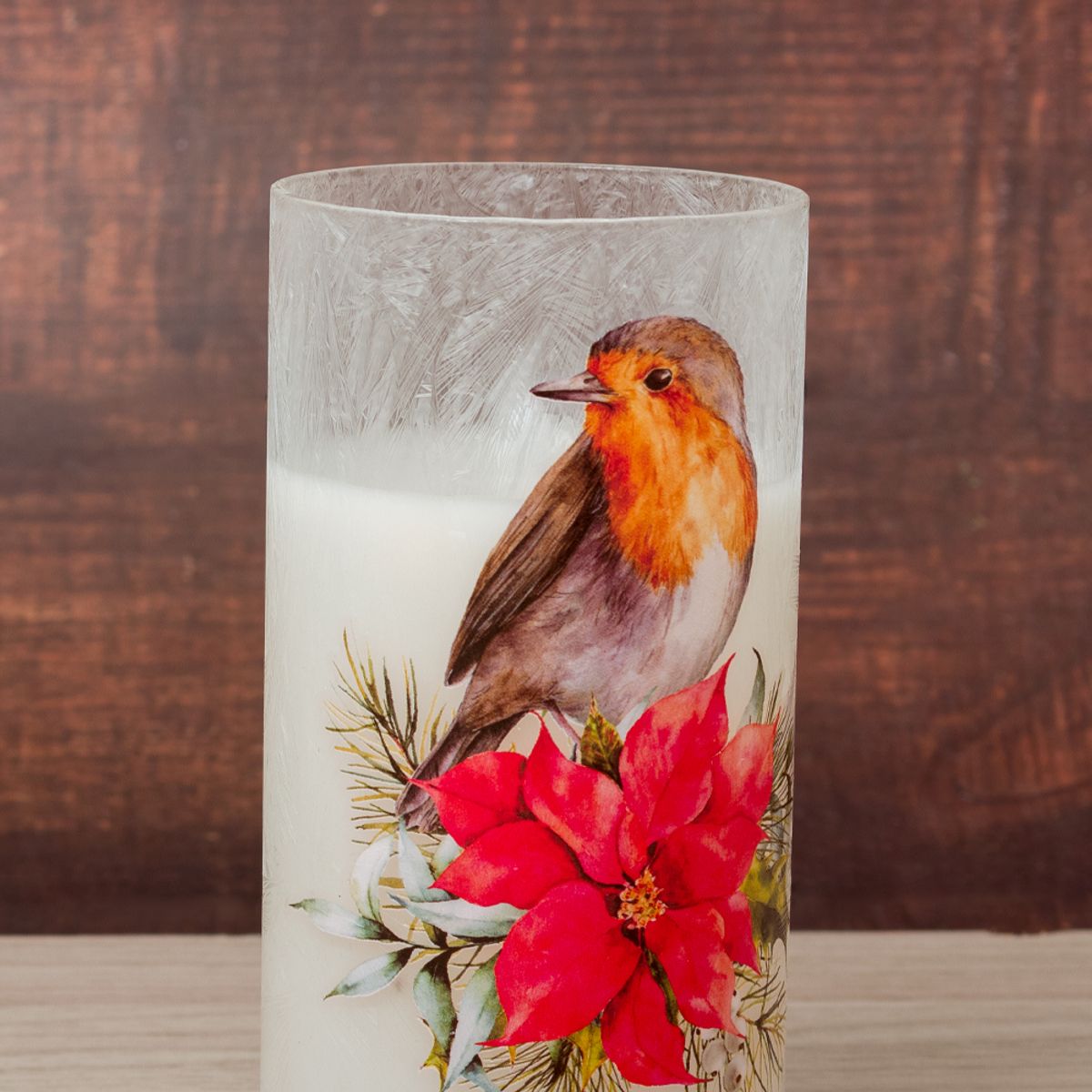 PANORAMA HOGAR - Vela LED Decorativa de Vidrio 15CM