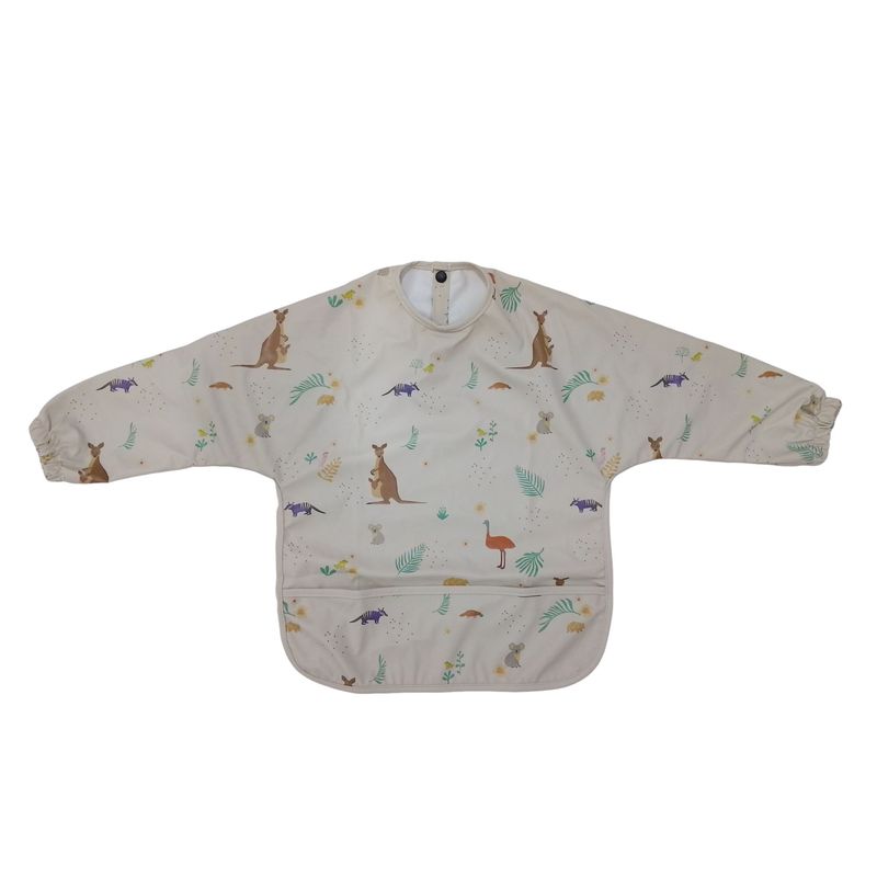 GENERICO - Babero impermeable manga larga con diseño