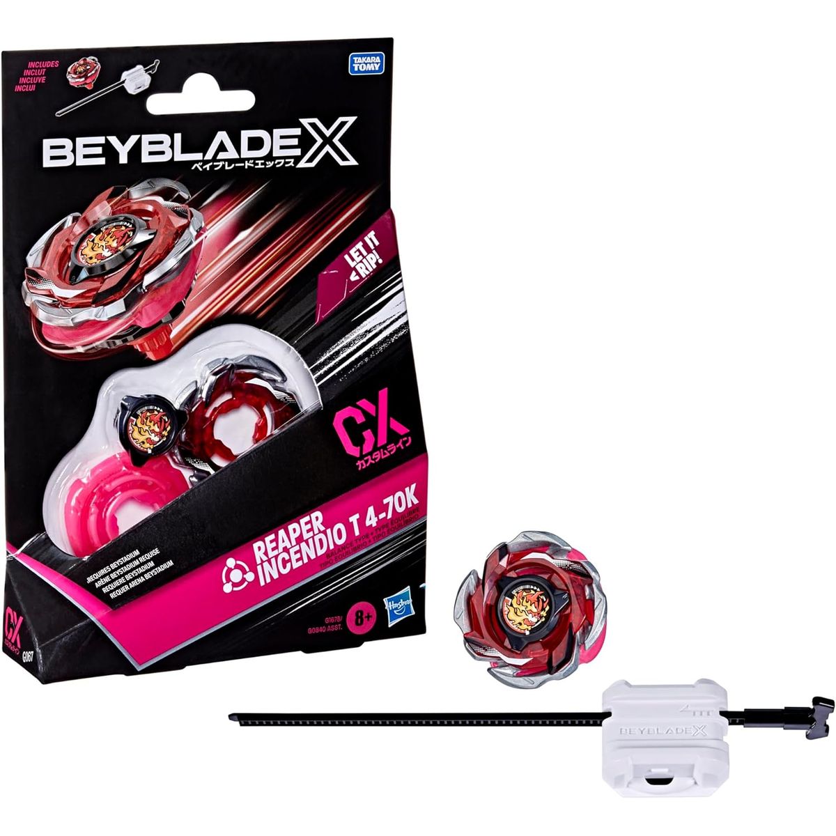 TAKARA TOMY - BEYBLADE X REAPER INCENDIO T 4-70K MARCA HASBROTAKARA TOMY