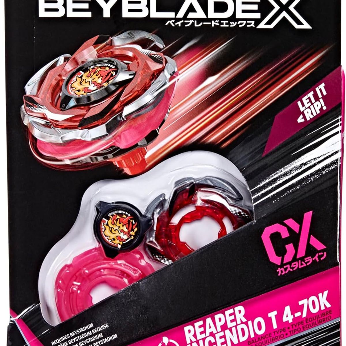 TAKARA TOMY - BEYBLADE X REAPER INCENDIO T 4-70K MARCA HASBROTAKARA TOMY