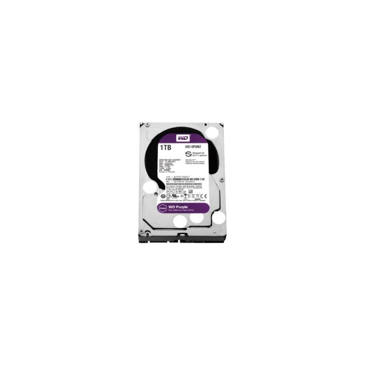 WESTERN DIGITAL - Disco Duro Externo WD Purple de 1TB SATA - Ideal para Vigilancia Alt