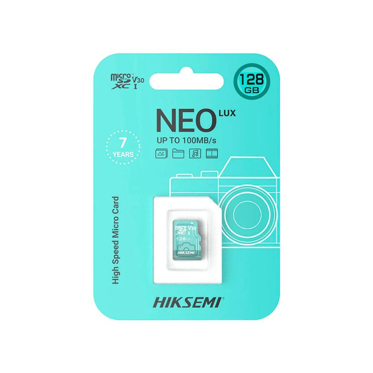 HIKVISION - Memoria Micro Sd Hikvision 128Gb Neo Lux - Alta Velocidad Y Amplia Capacidad Para Tus Disp