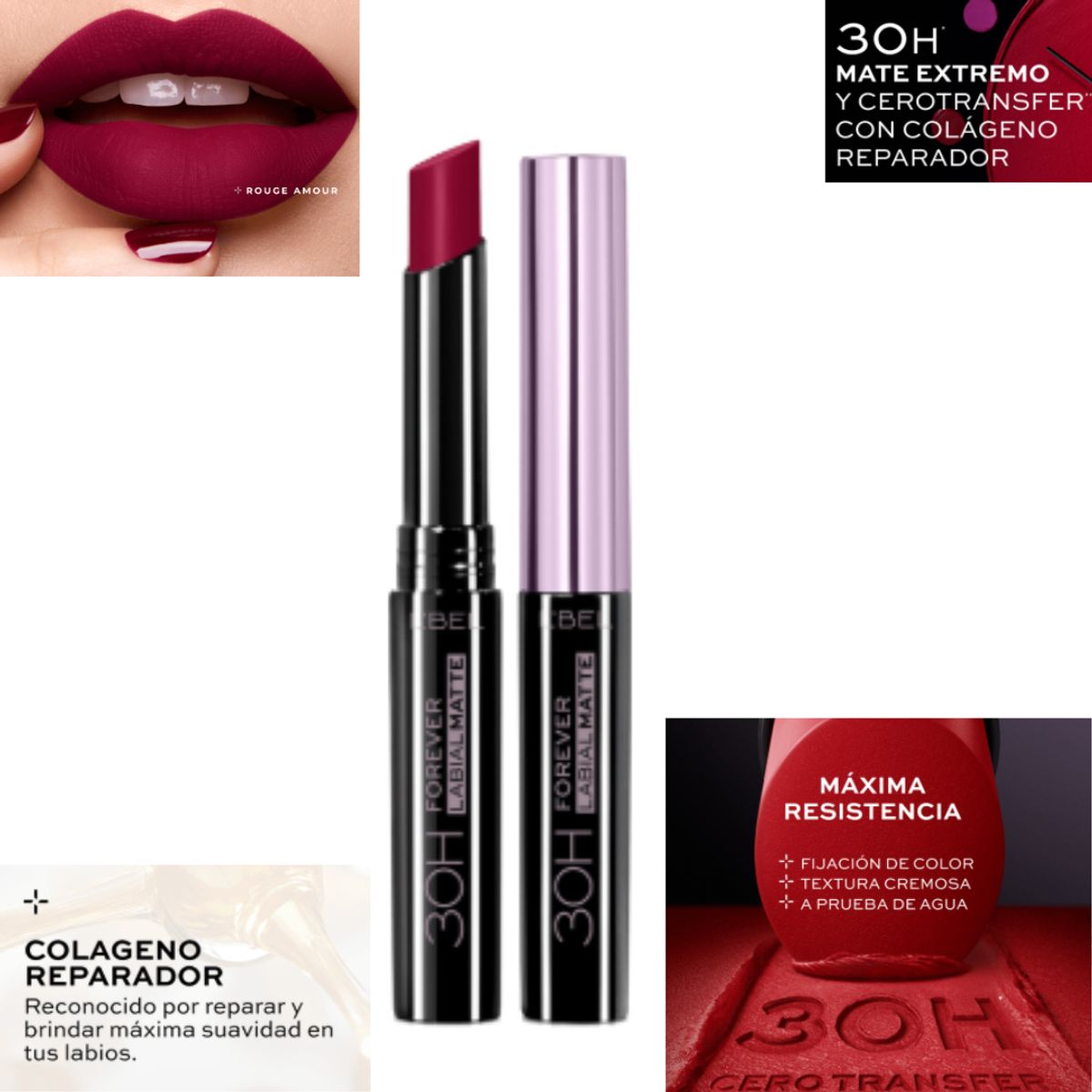 ESIKA - Labial Forever Barra rouge amour