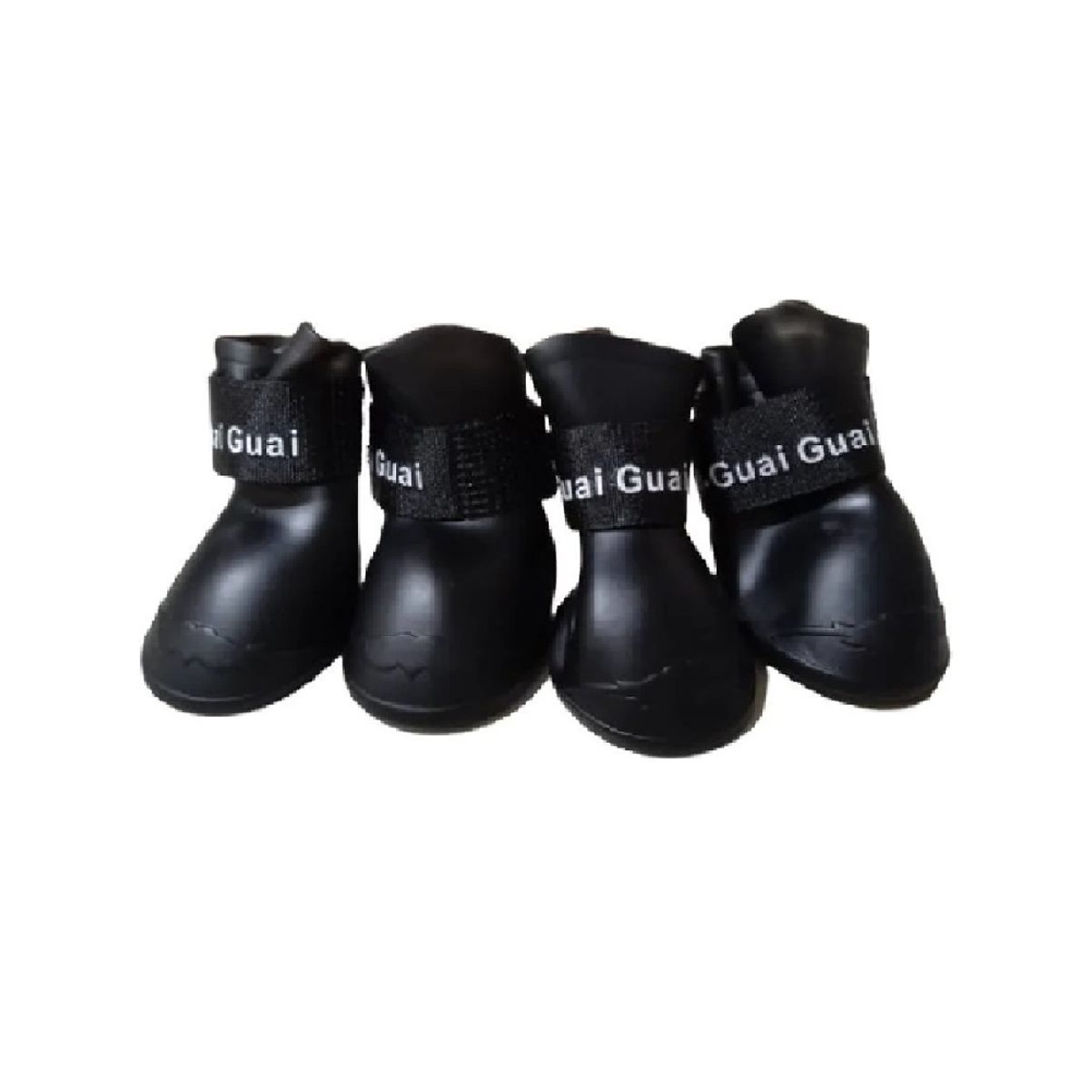 GENERICO - Zapatos de silicona para mascotas negro talla XXL