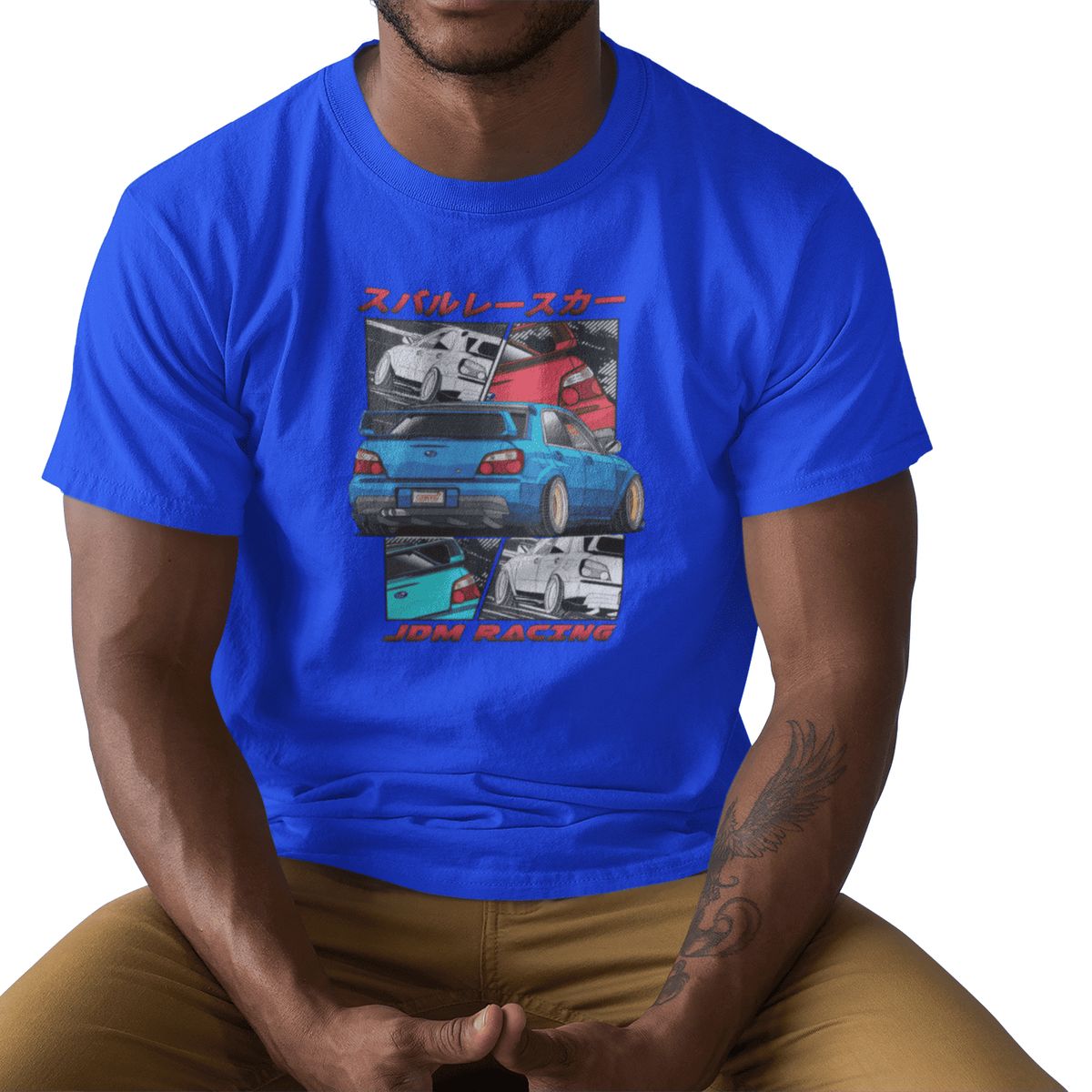 GENERICO - Polo Camiseta Hombre Auto Carreras Rally Impreza WRX Algodon