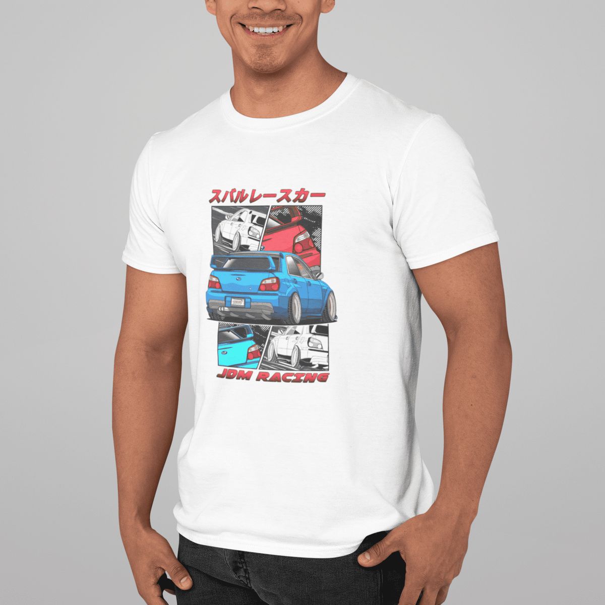 GENERICO - Camiseta Impreza Polo de Hombre de Autos de Carreras Rally WRX Algodon