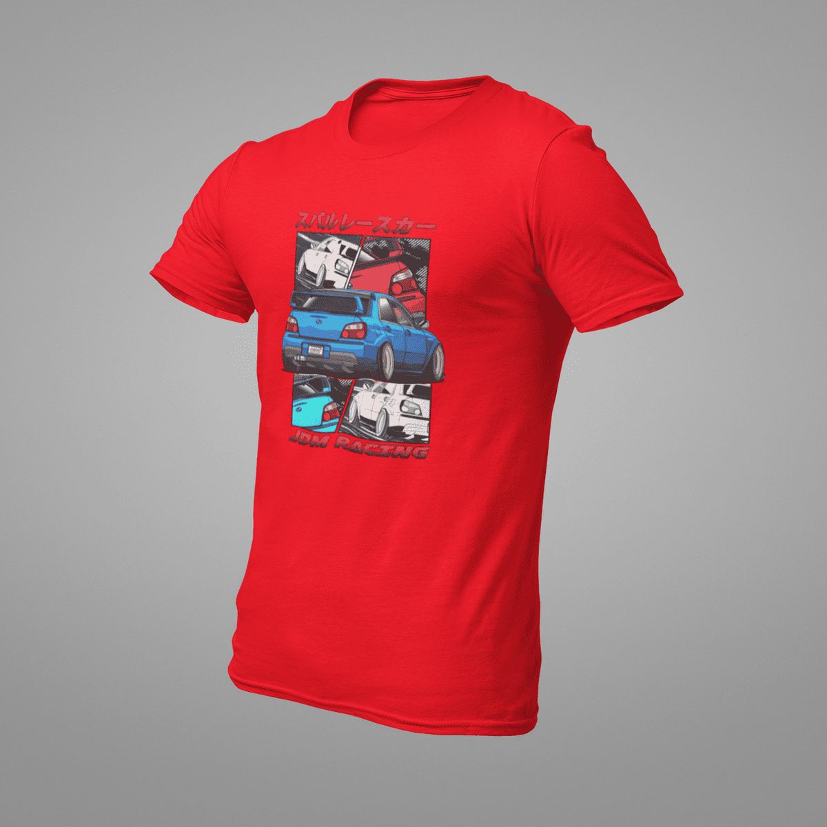 GENERICO - Camiseta de Hombre de Autos de Carreras Rally Polo Subaru WRX Algodon