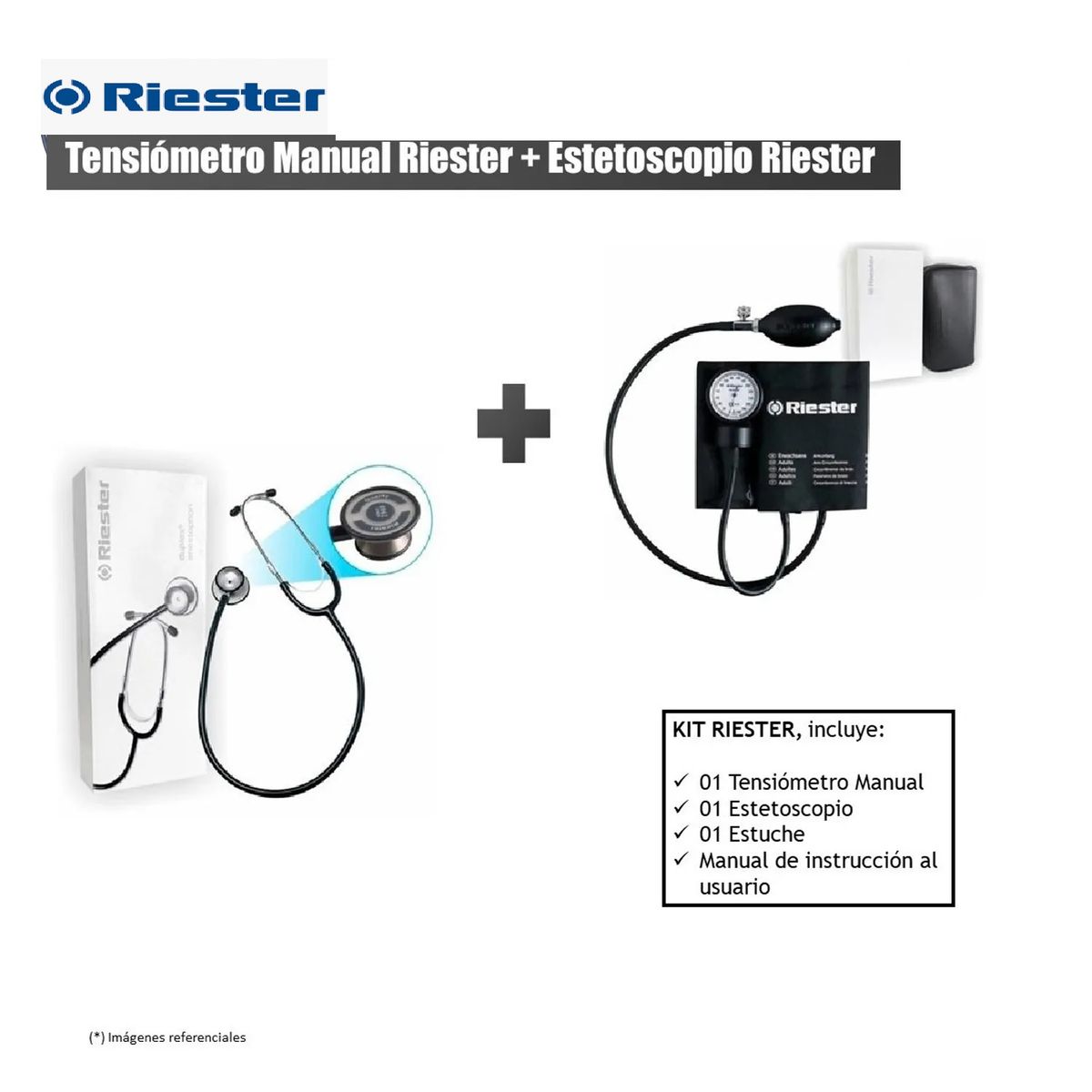 RIESTER - TENSIOMETRO MANUAL Y ESTETOSCOPIO - RIESTER