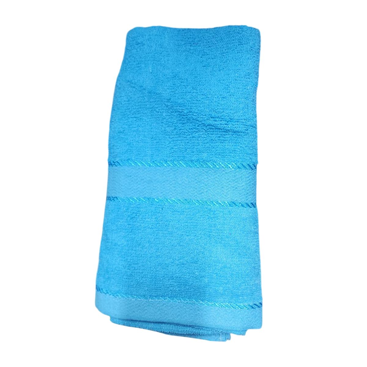 GENERICO - Toalla de baño suave color Turquesa - 140x68cm