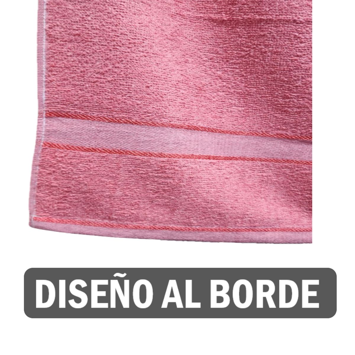 GENERICO - Toalla de baño suave Rojo de 140x68cm