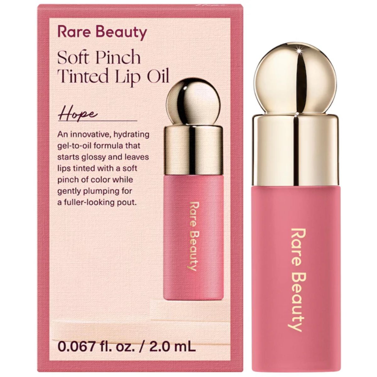 RARE BEAUTY - Mini Aceite Labial con Tinte Soft Pinch - Hope Rare Beauty