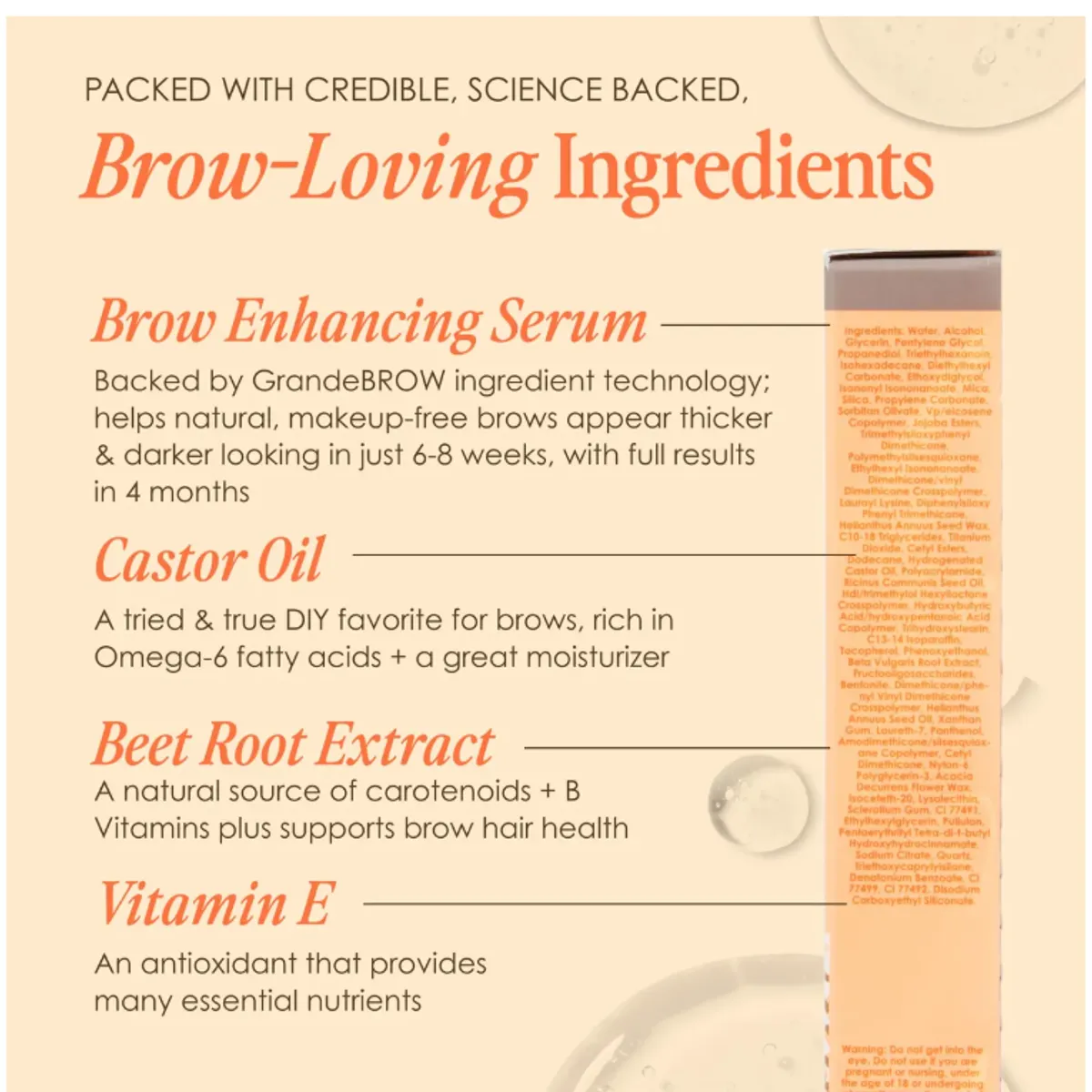 GRANDE COSMETICS - Gel Fijador + Serum Potenciador de Cejas con Tinte- Light 35 ml Grande Cosmetics