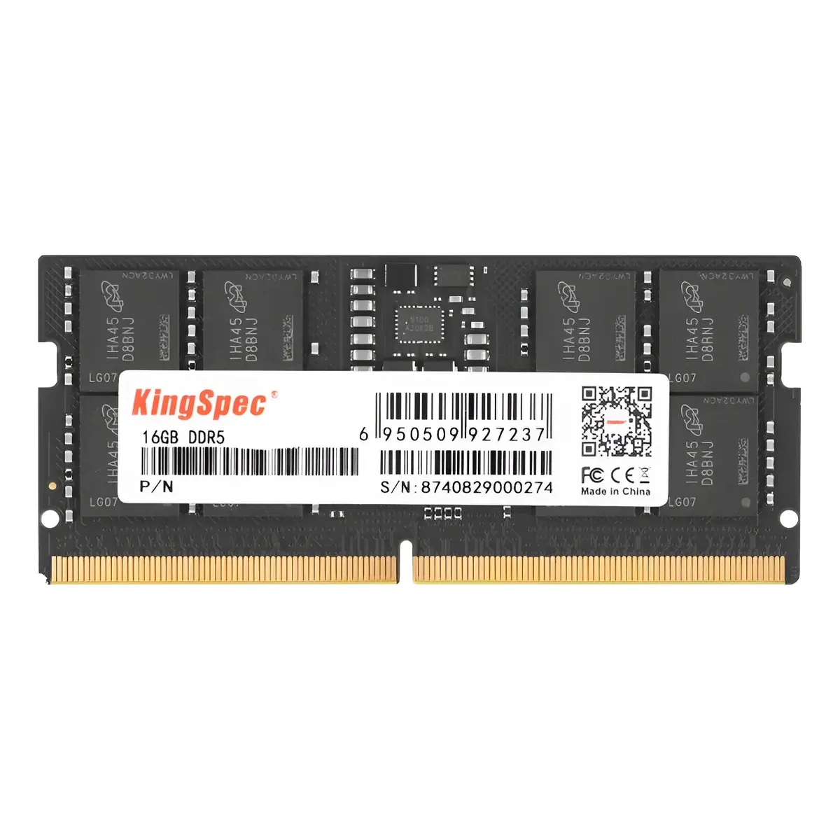KINGSPEC - MEMORIA SODIMM DDR5 16GB 5200MHZ KINGSPEC PARA LAPTOP