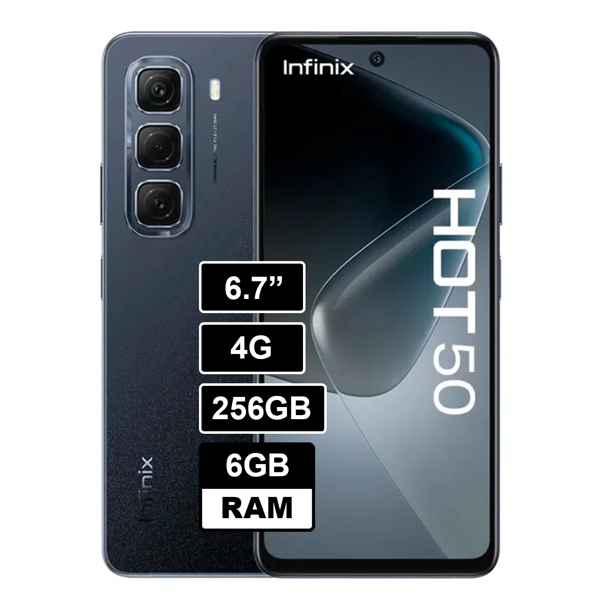 INFINIX - INFINIX HOT 50 6GB 256GB NEGRO