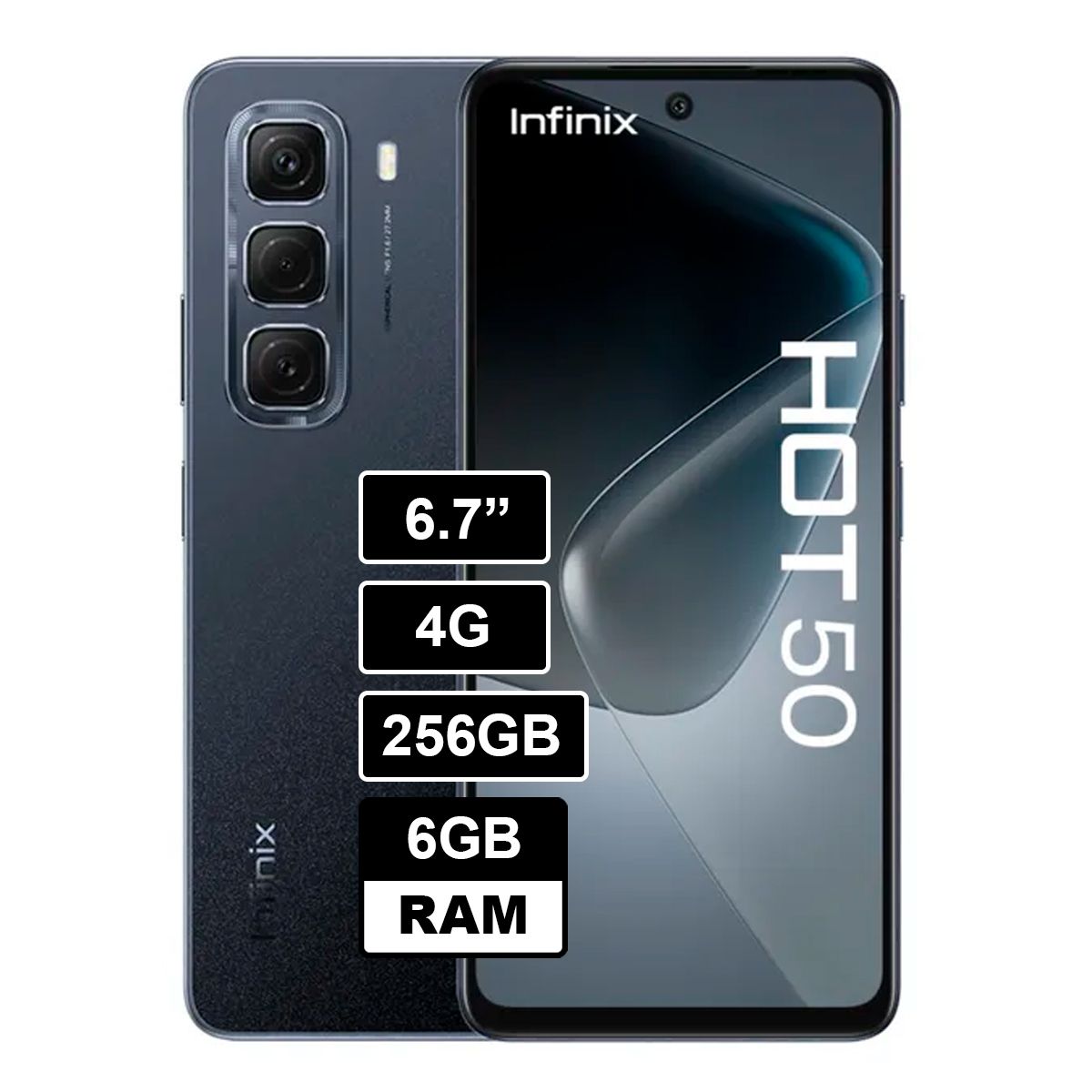 INFINIX - INFINIX HOT 50 6GB 256GB NEGRO