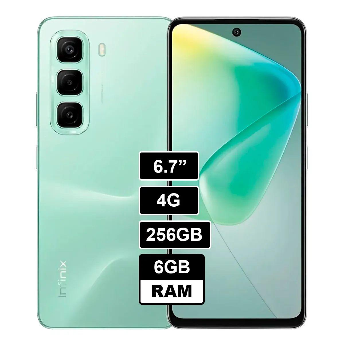 INFINIX HOT 50 6GB 256GB VERDE, marca INFINIX - Foto Principal