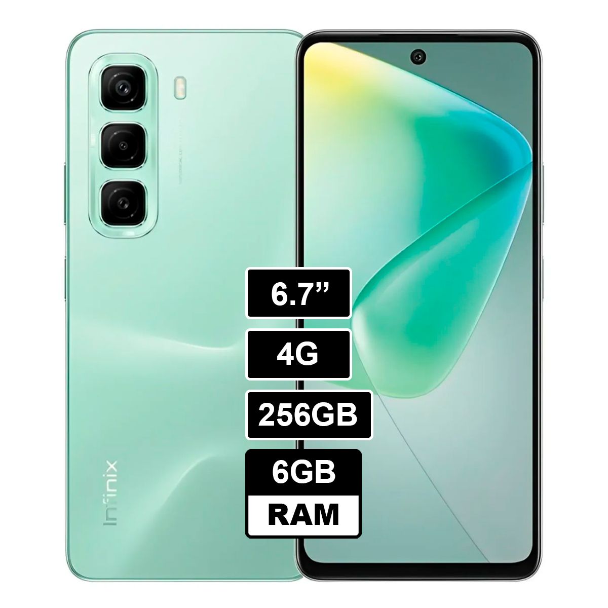 INFINIX HOT 50 6GB 256GB VERDE, marca INFINIX - Foto Principal