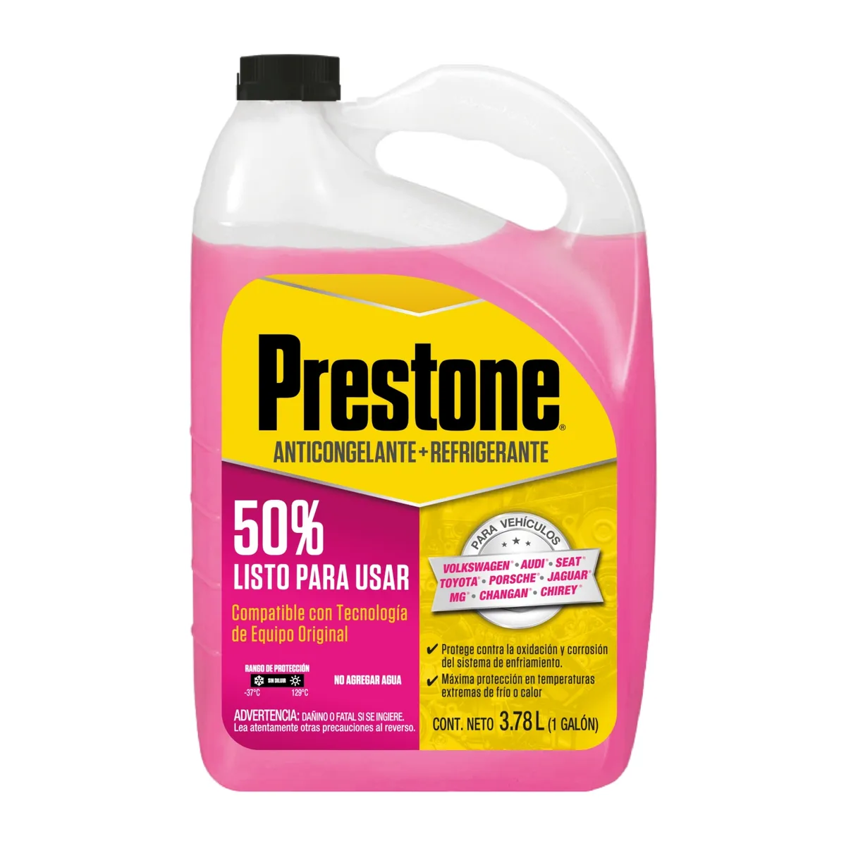 PRESTONE - Refrigerante anticongelante para Vw 50% rosado 1 gln.