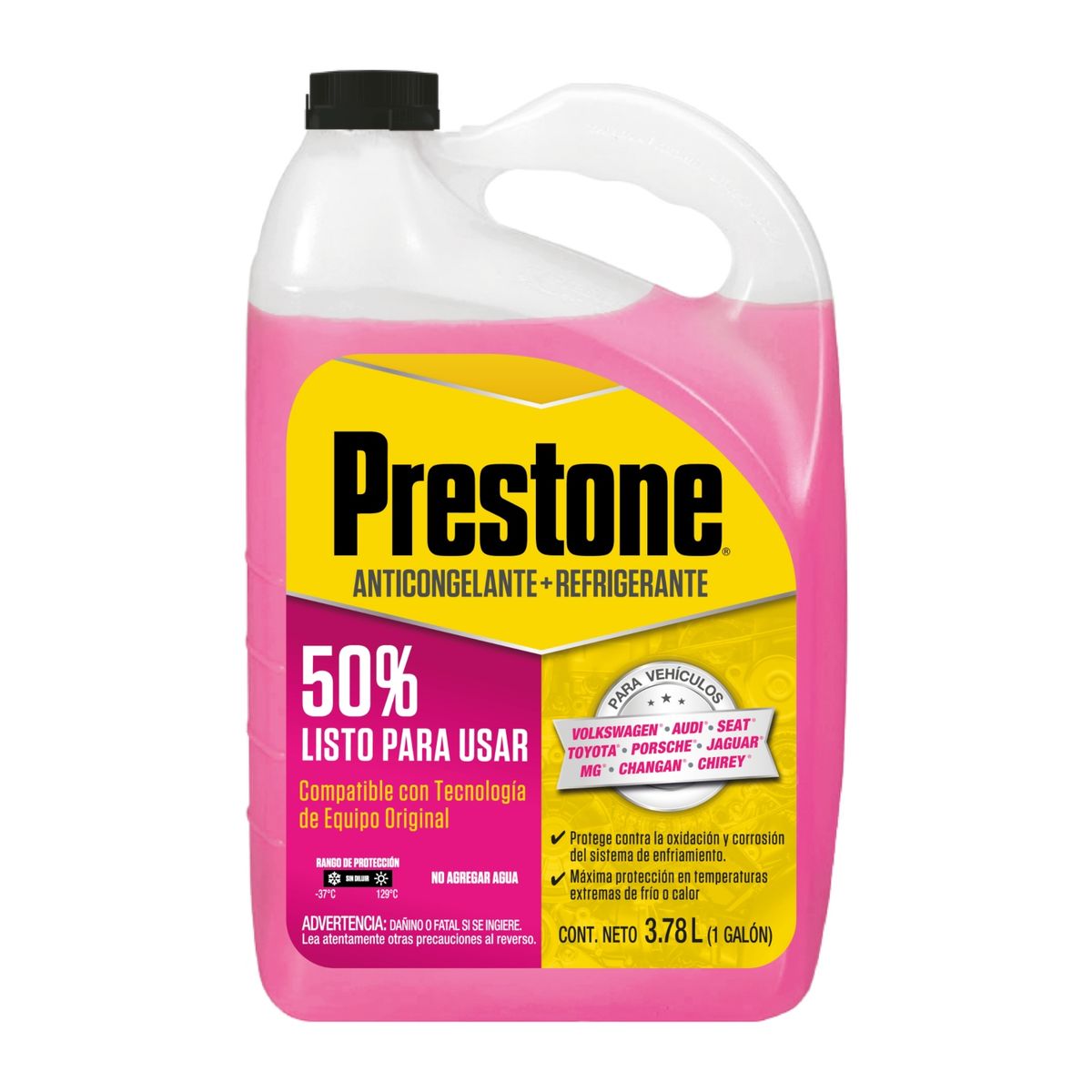 PRESTONE - Refrigerante anticongelante para Vw 50% rosado 1 gln.