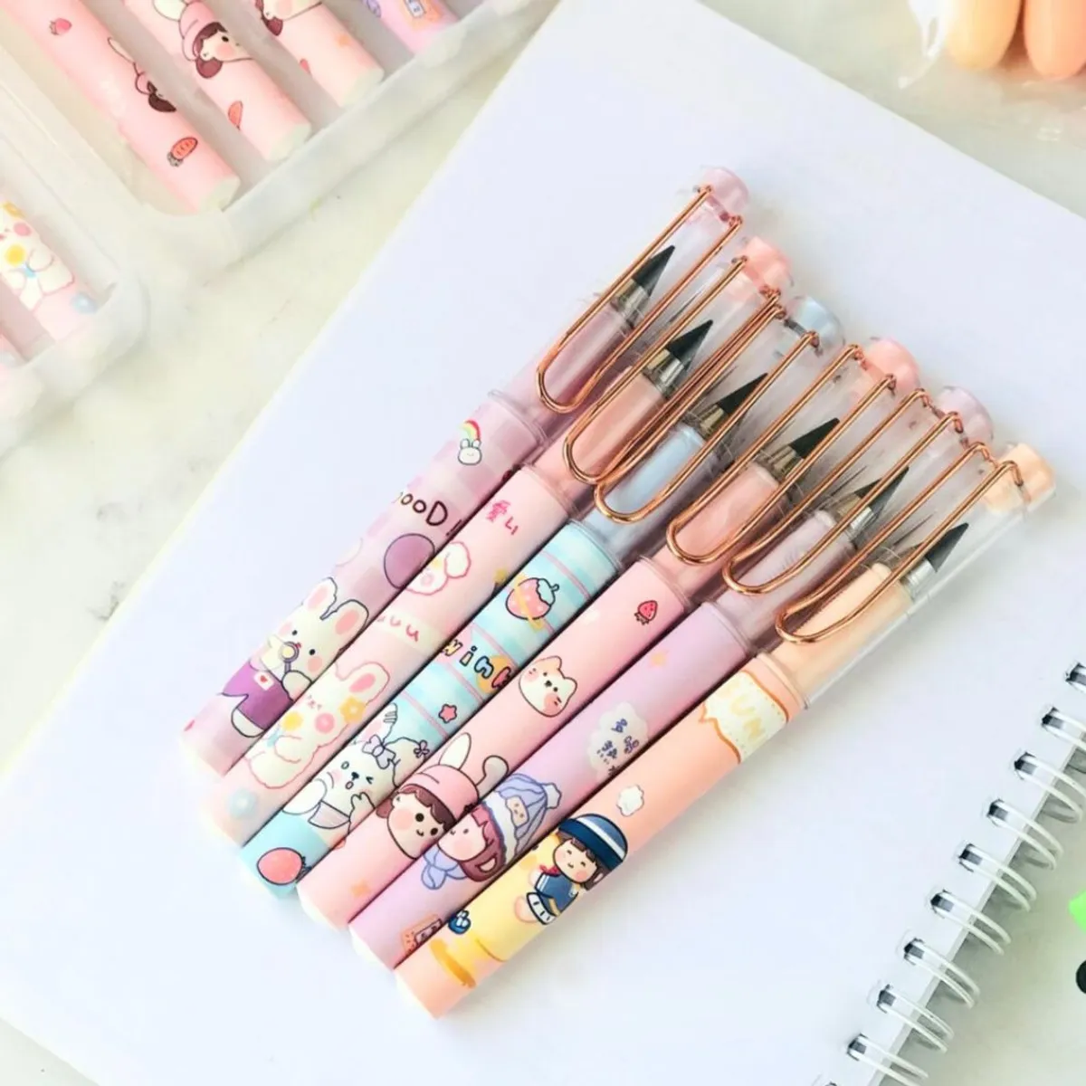 GENERICO - Lápiz infinito kawaii set de 3 und