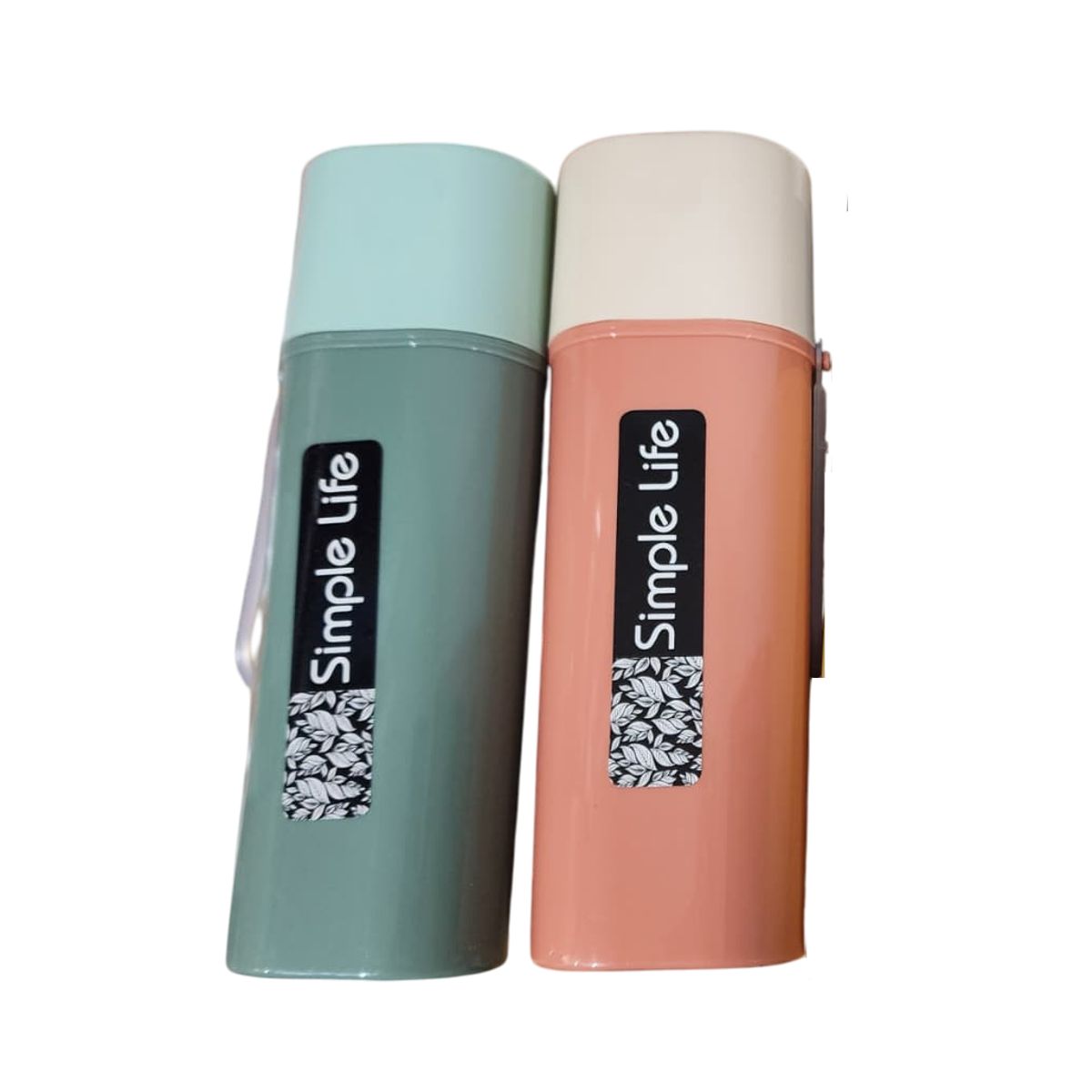 GENERICO - x2 estuche porta cepillo 20x6cm - Rosa y Verde