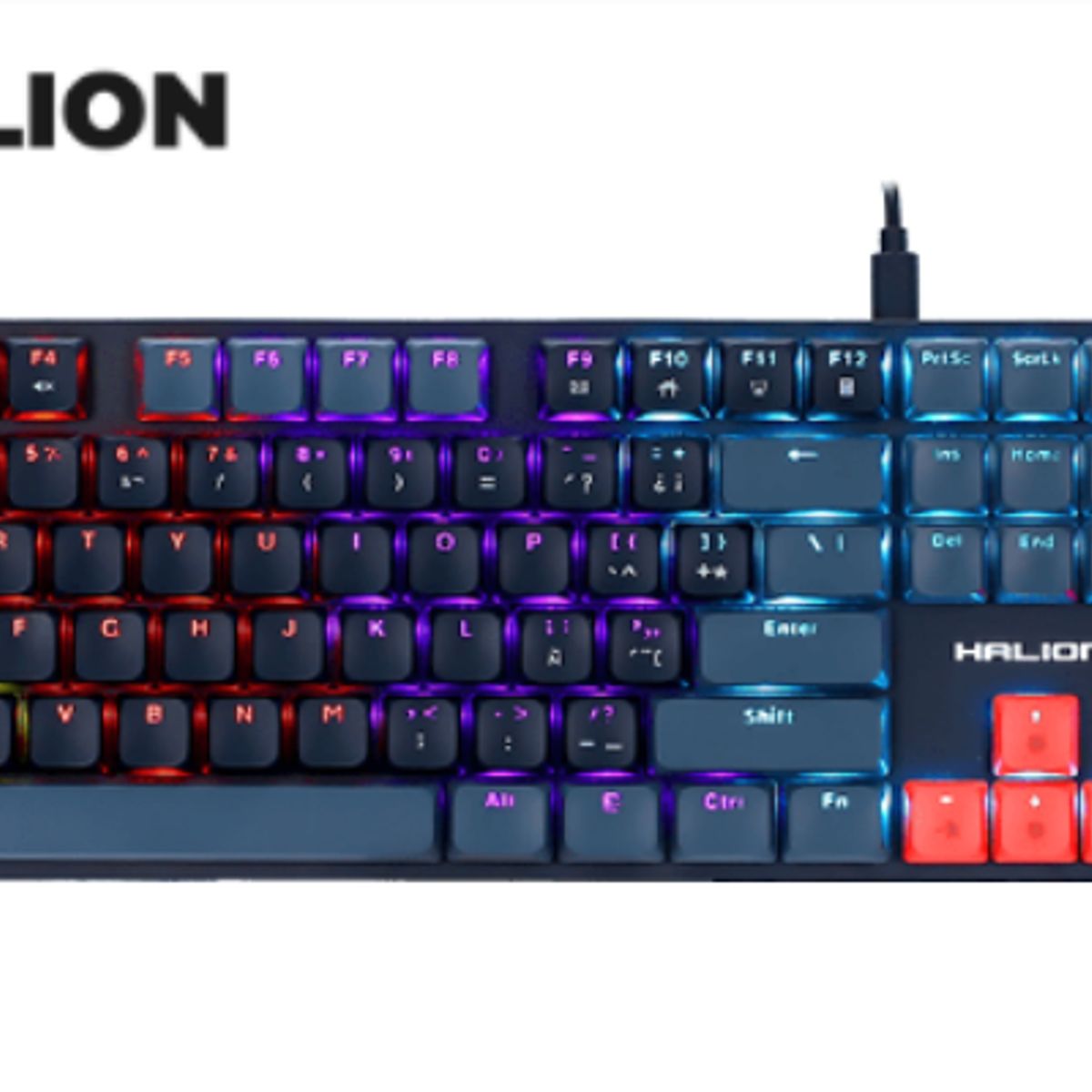 HALION - Teclado Mecanico Gamer DROGO BK HA-K947G HALION