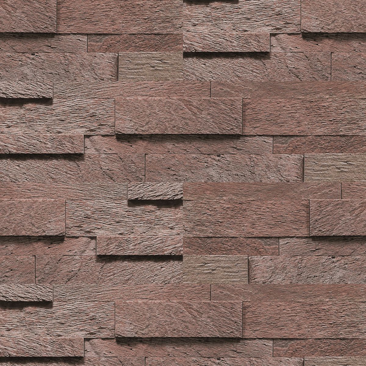 MULTITOP - BALDOSAS DE PIEDRA 3D AUTOADHESIVAS 59X15 CM AUBURN