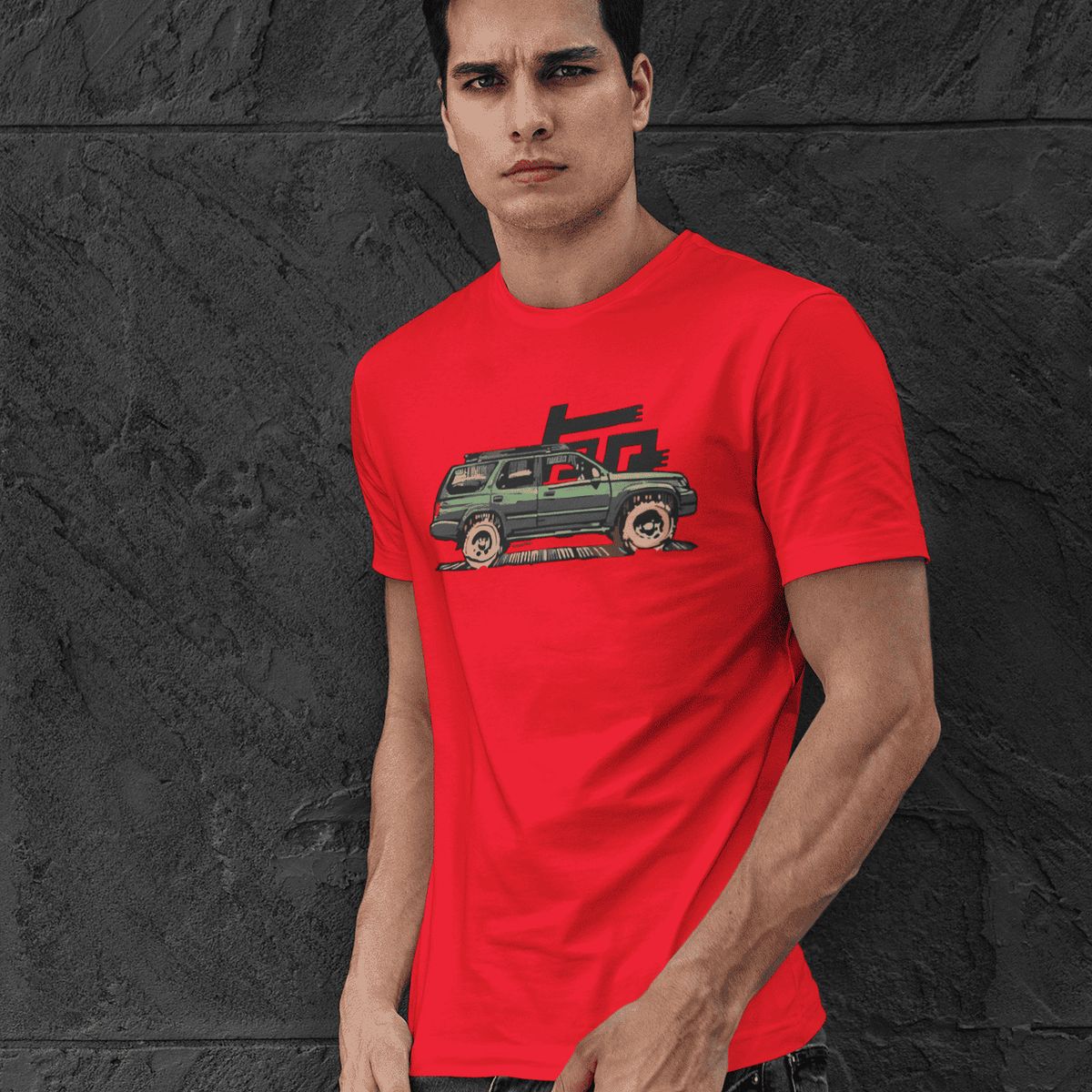 GENERICO - Camiseta de Hombre 4Runner de Camioneta Polo Toyot Algodon