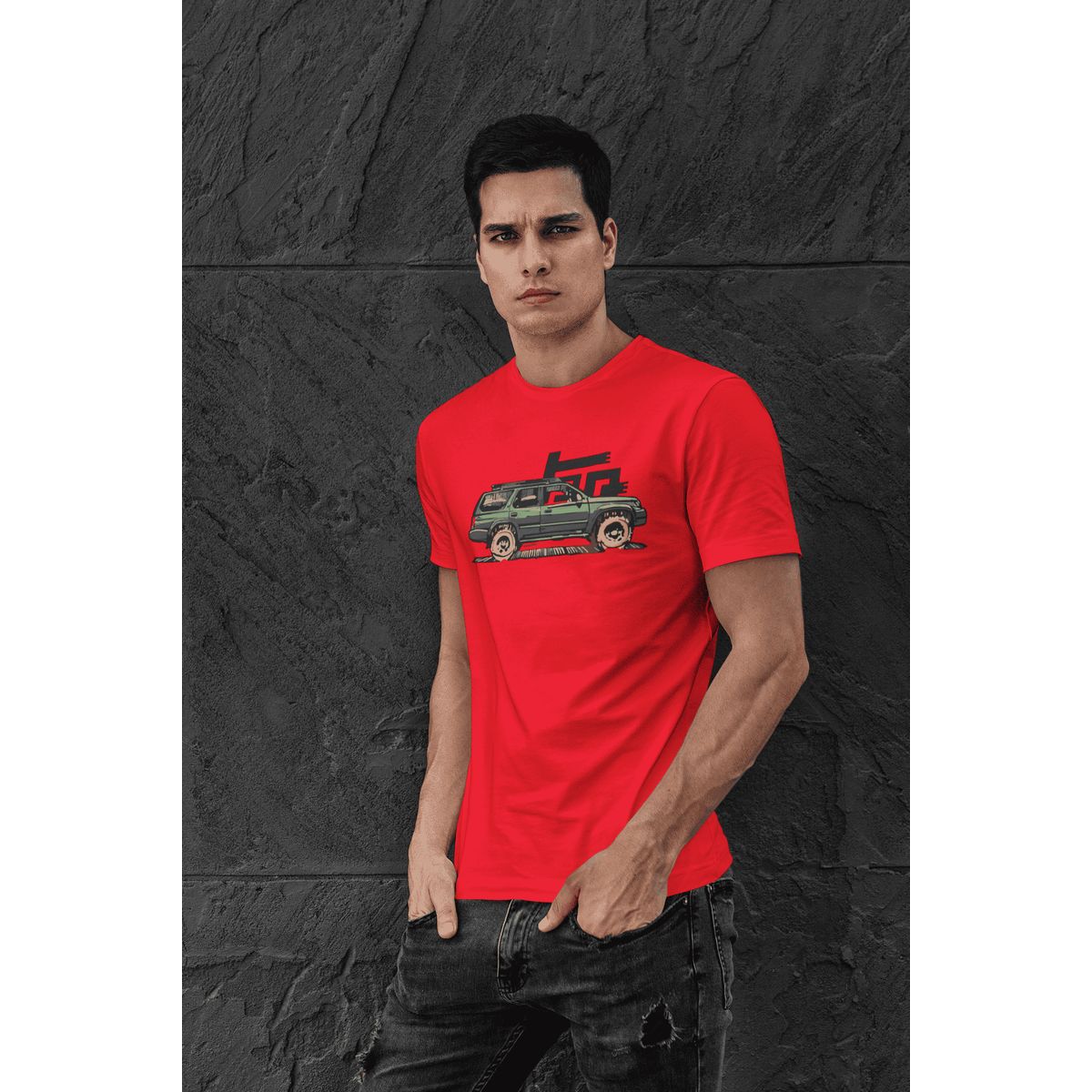 GENERICO - Camiseta de Hombre 4Runner de Camioneta Polo Toyot Algodon