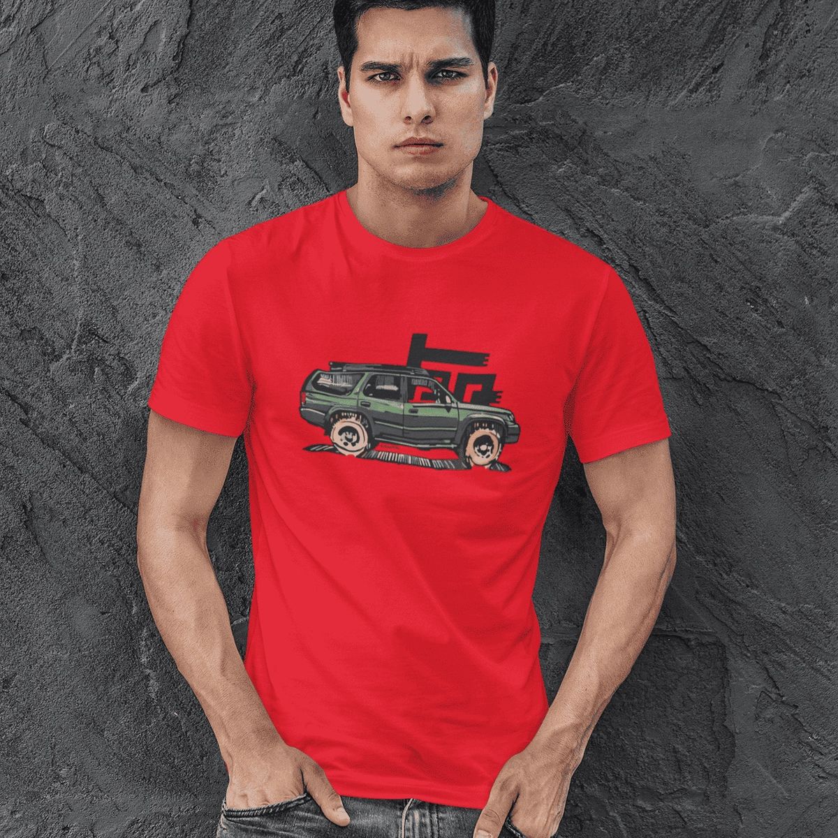 GENERICO - Camiseta de Hombre 4Runner de Camioneta Polo Toyot Algodon