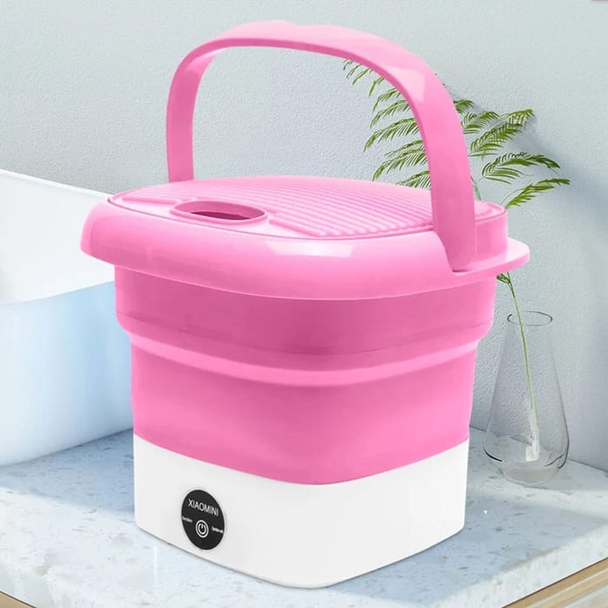 GENERICO - MINI LAVADORA PORTATIL PLEGABLE CON CENTRIFUGADO