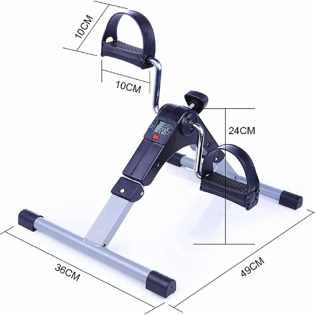 GENERICO - EJERCITADOR MINI BICI PEDALERA BRAZOS PIERNAS Rehabilitación