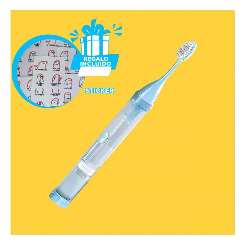 RYBIU IMPORT - Pack6 Set Util de Higiene Dental Azul Y+Regalo Stickers