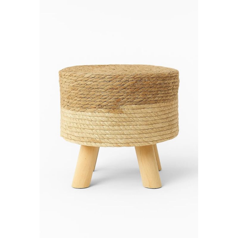 GENERICO - Banco Bajo 29 cm Rústico Zalmohadas