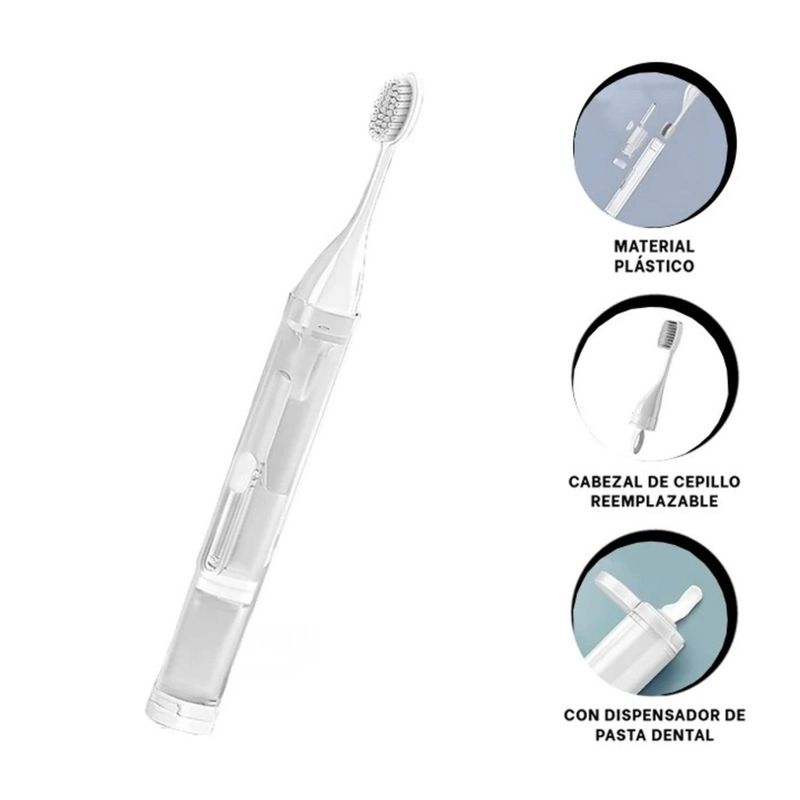 RYBIU IMPORT - Pack4 Set Util de Higiene Dental Blanco Y+Papel de Regalo