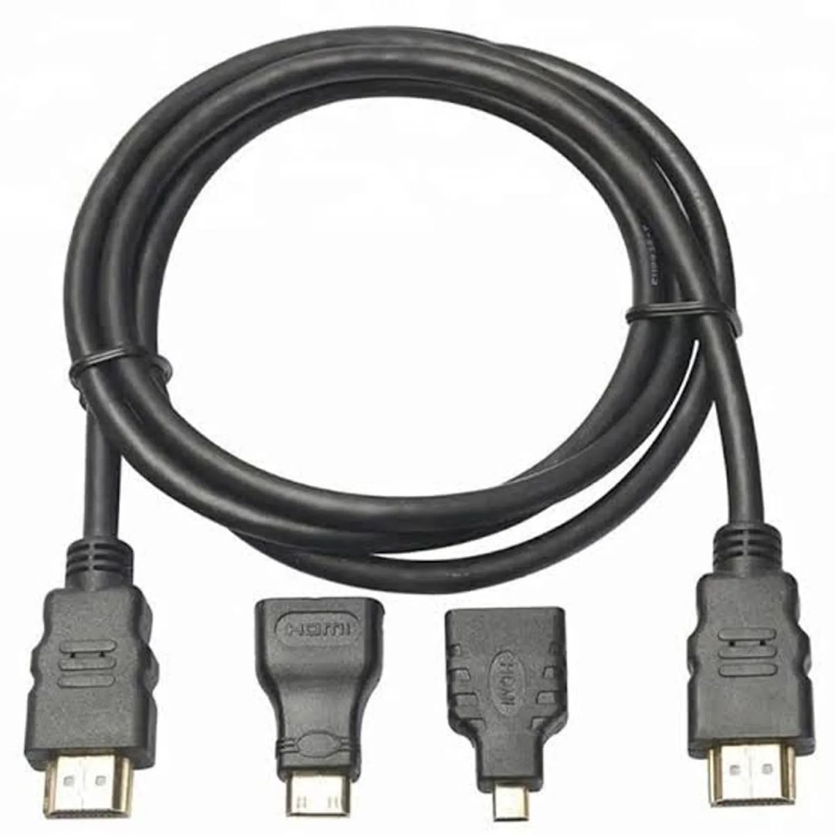 NEXUS - Cable Hdmi 3 En 1 (Con adaptador Micro HDMI y Mini HDMI)