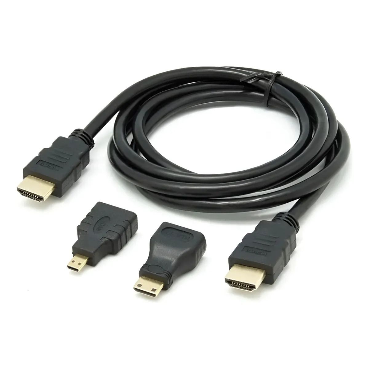 NEXUS - Cable Hdmi 3 En 1 (Con adaptador Micro HDMI y Mini HDMI)