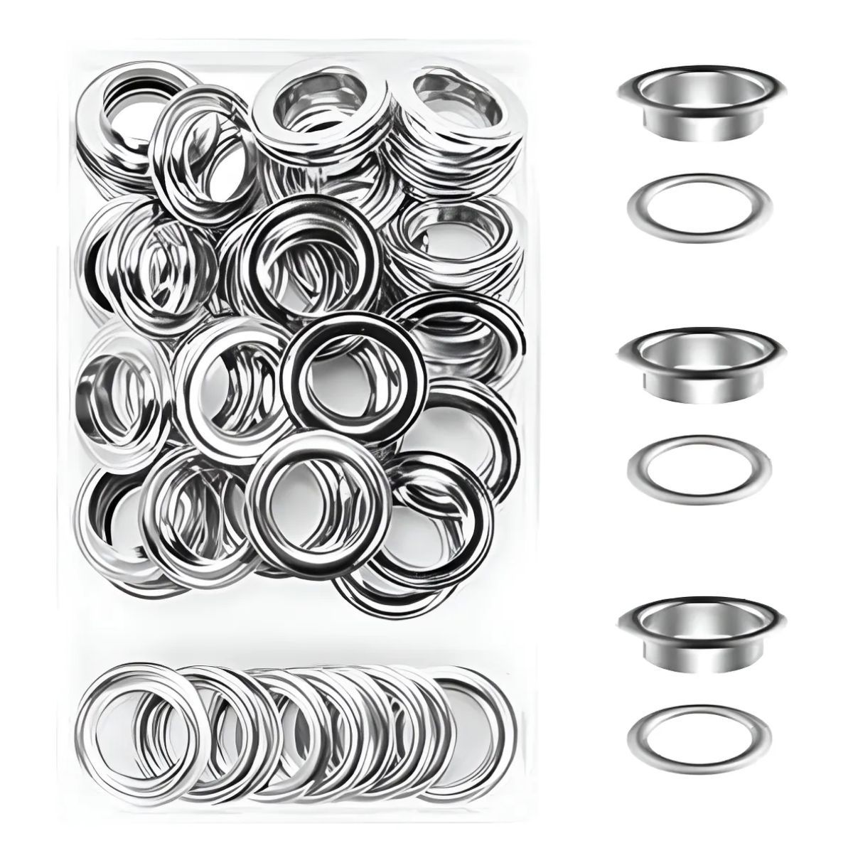 GENERICO - Ojales Metal para Cortina, Ojalillo Nro 600 40mm - 200 Unid