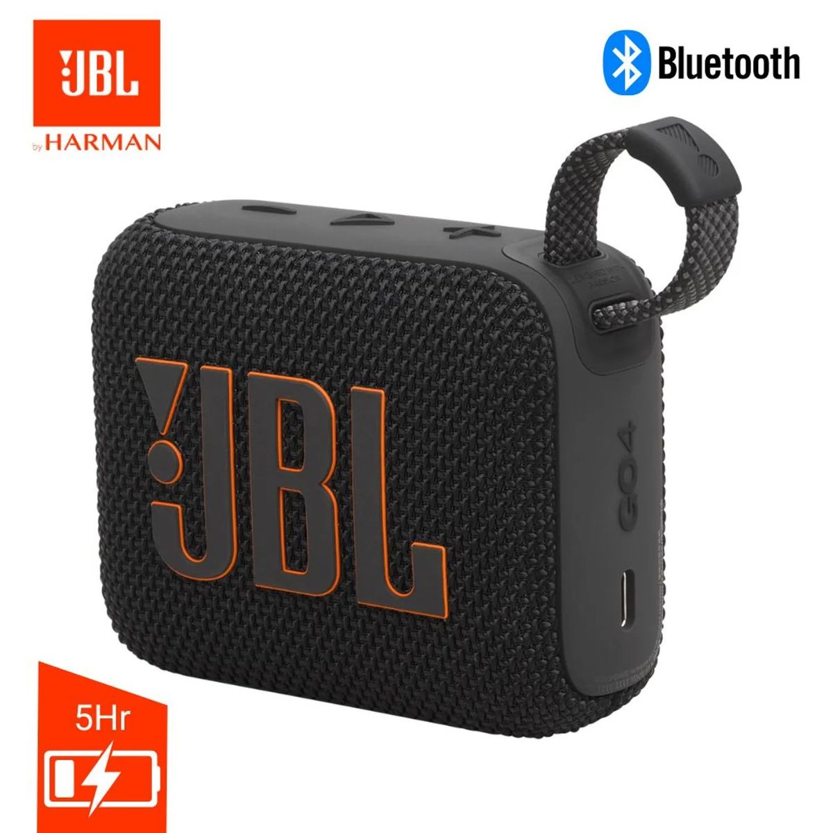 JBL - JBL GO4 Parlante Bluetooth IP67 y con Hasta 7 HR Batería - NEGRO