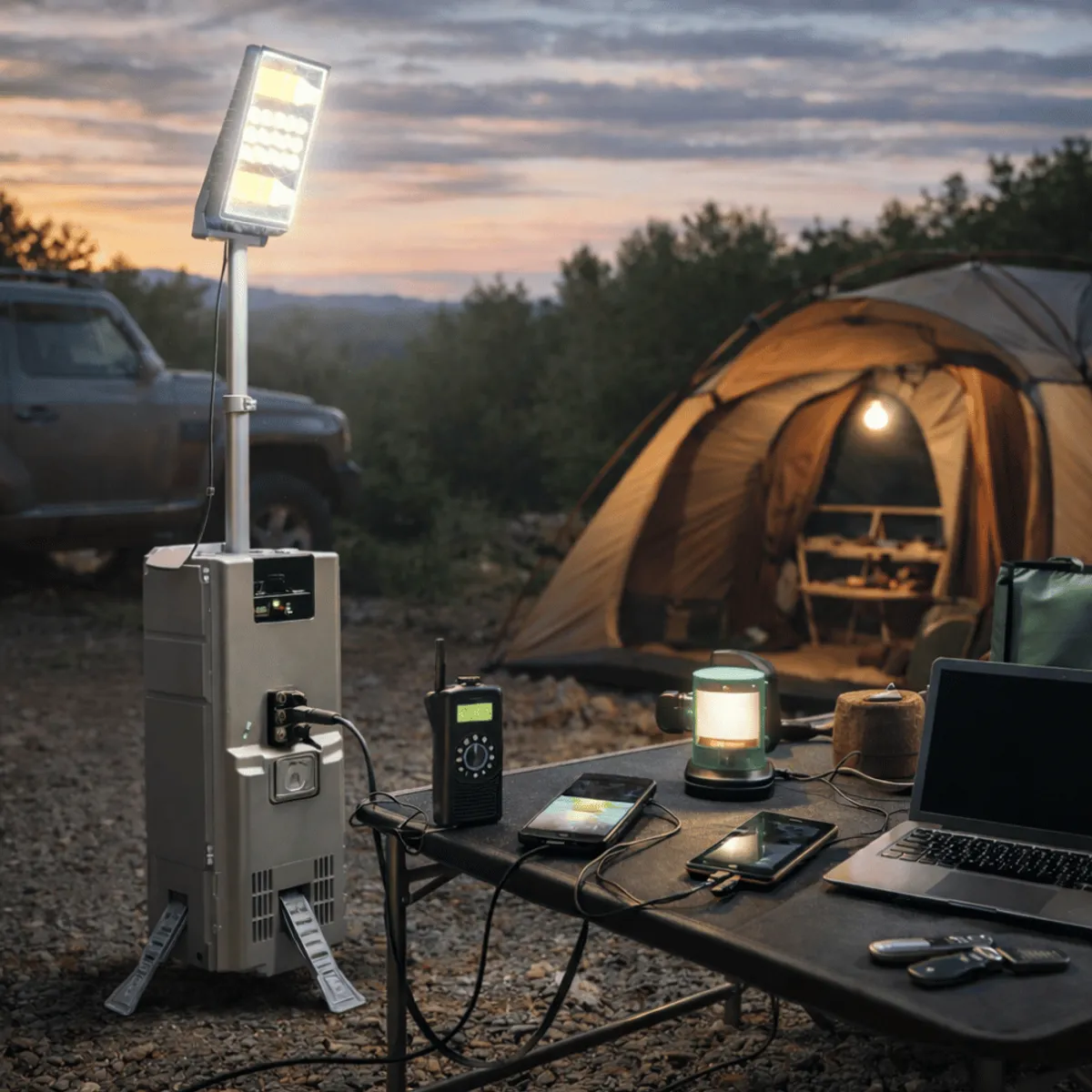 ALFANO - Estación de Energía Portátil ALFANO Incl Lampara 1000Wh salida hasta 1000W S10