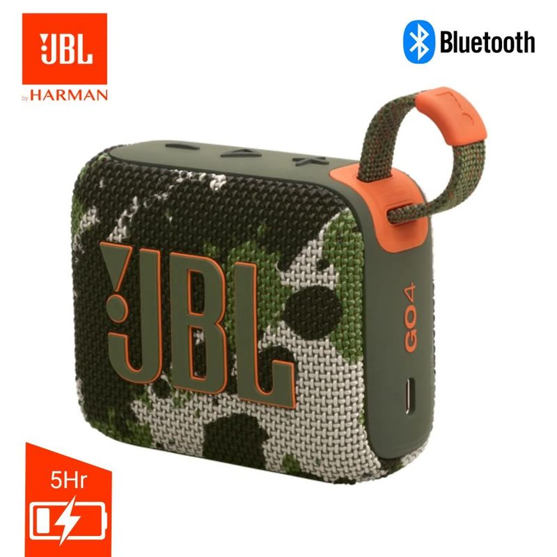 JBL - JBL GO4 Parlante Bluetooth IP67 y con Hasta 7 HR Batería - CAMUFLADO