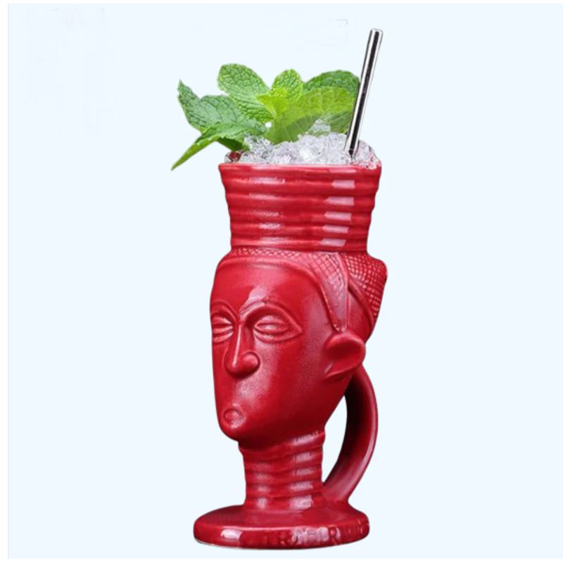 GENERICO - Ceramic Traditional Jamaican Woman Tiki 266ml 9oz