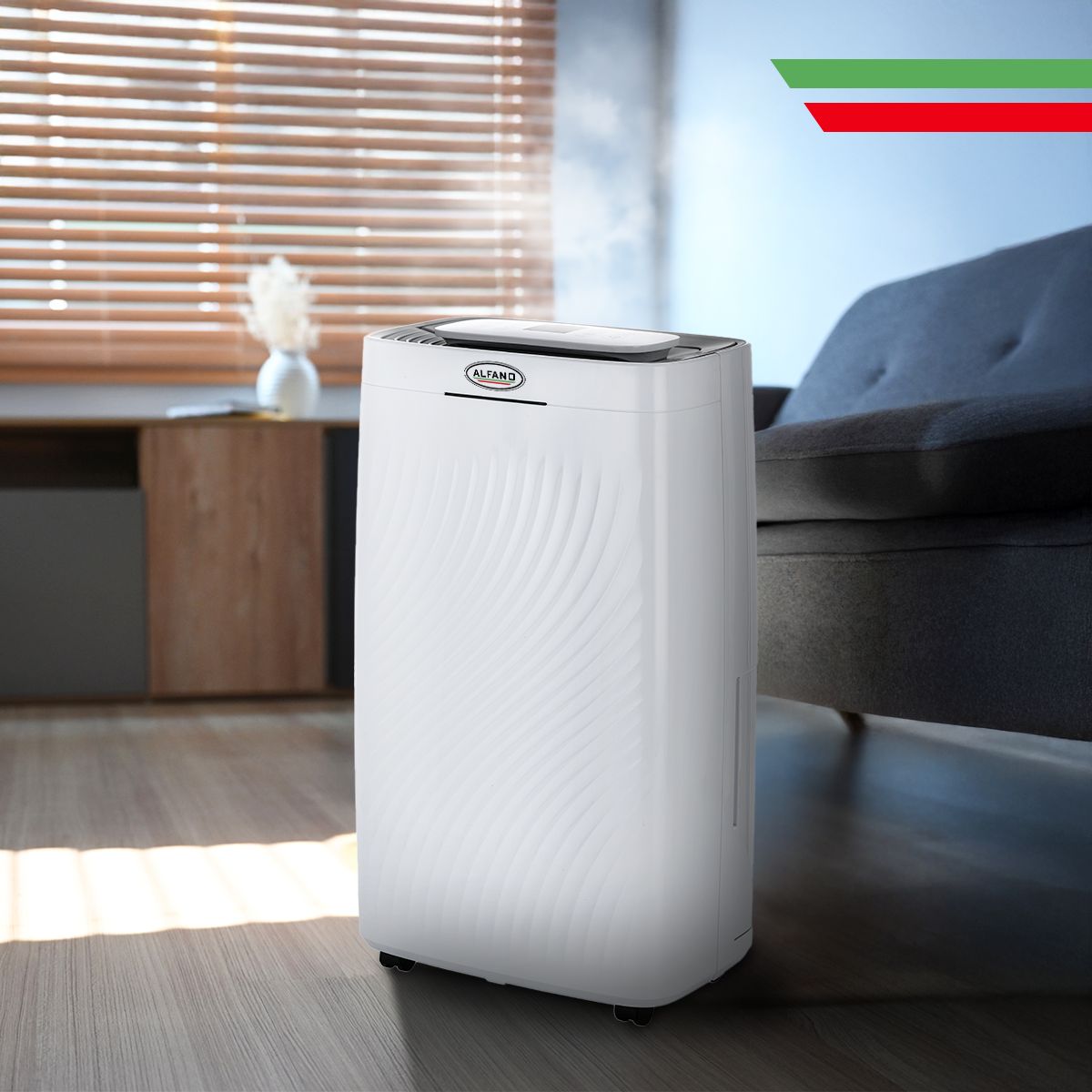 ALFANO - Deshumedecedor ALFANO hasta 35 m² 28Lts por día Deshumidificador Q28 Color