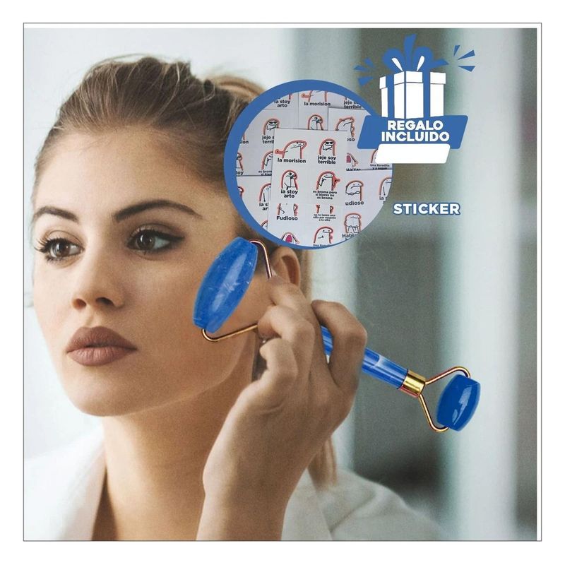 RYBIU IMPORT - Set Moderno de Limpieza Facial en Azul Y+Regalo Stickers
