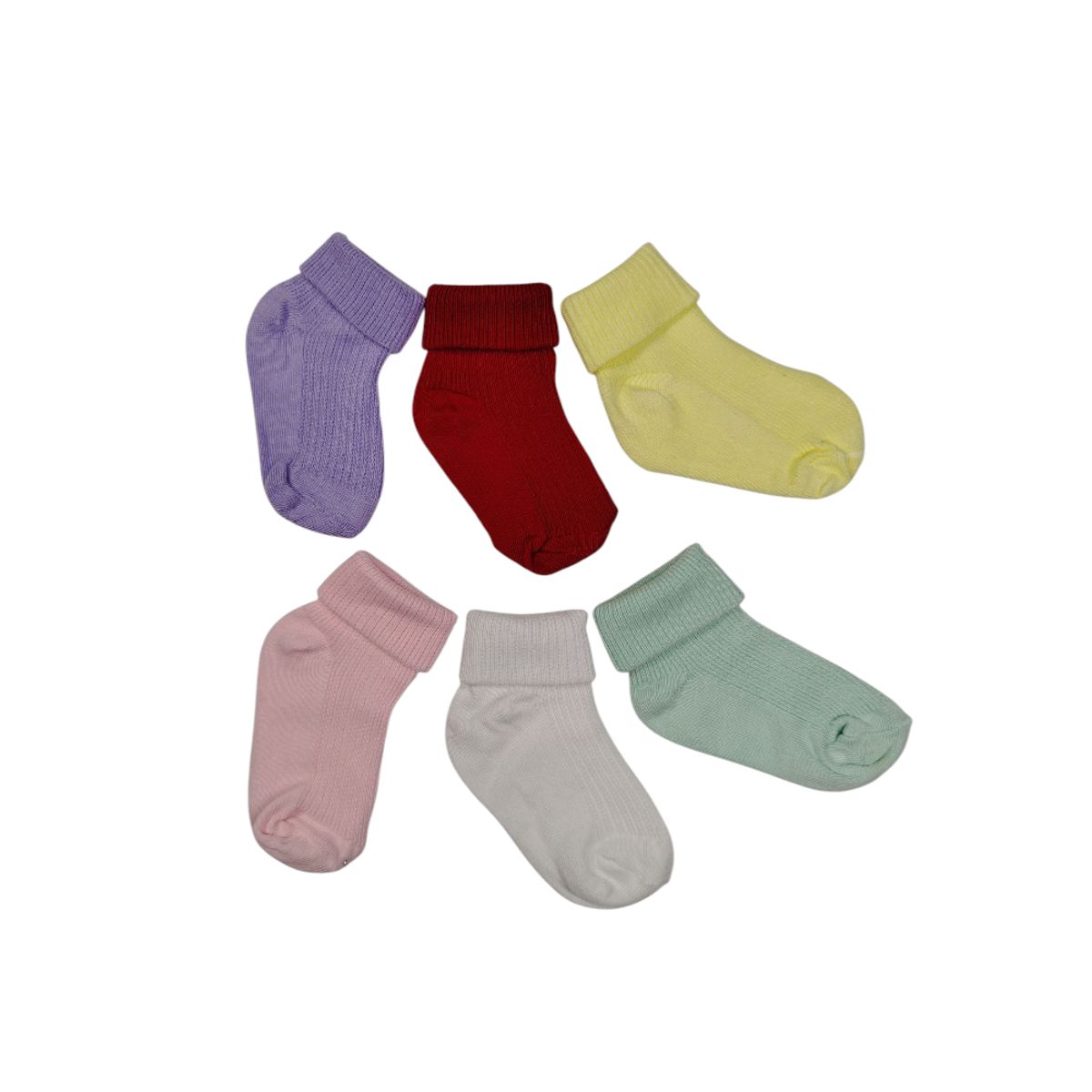 GENERICO - Pack x6 medias de algodón para bebés