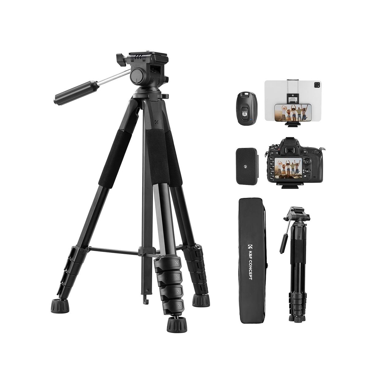 K&F CONCEPT - Trípode para cámara y celular K&F Concept KF09126