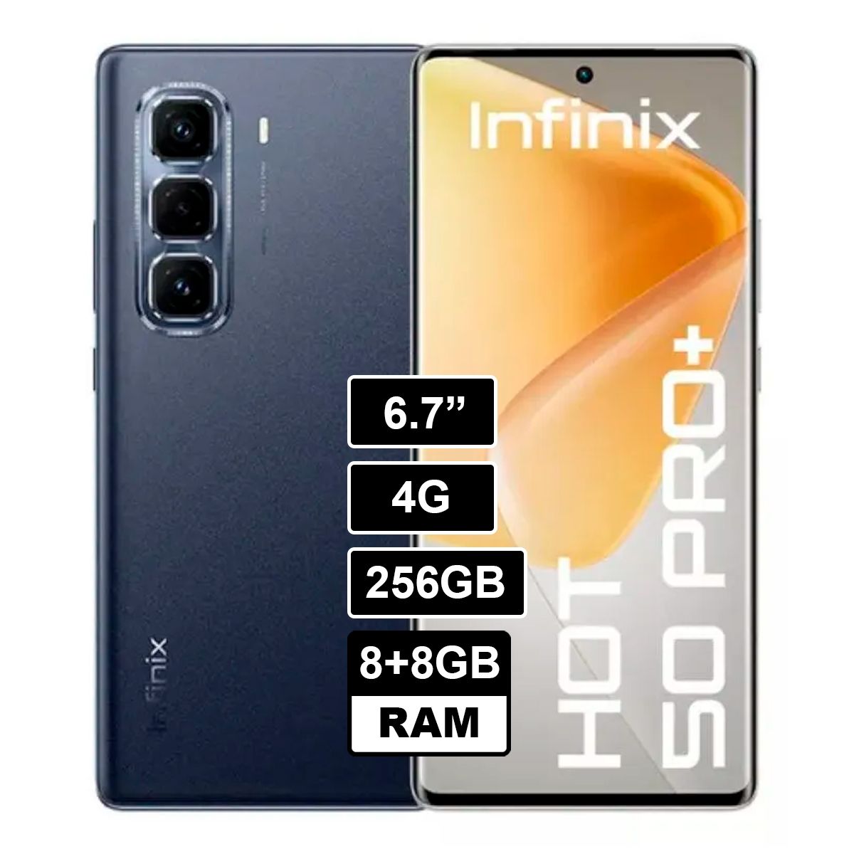INFINIX - INFINIX HOT 50 PRO PLUS 256GB 8GB RAM NEGRO